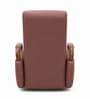 Oxe Leatherette 1 Seater Recliner In Natural Wood Finish