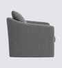 Oxford Boucle Fabric Lounge Chair In Grey Colour