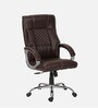 Oxford Leatherette Executive Chair in Brown Colour