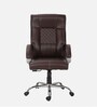 Oxford Leatherette Executive Chair in Brown Colour