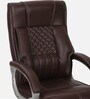 Oxford Leatherette Executive Chair in Brown Colour