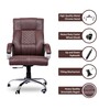 Oxford Leatherette Executive Chair in Brown Colour