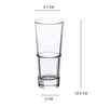Oxford Set of 6 Crystal Lead Free Glass 290ml Hi Ball Glasses