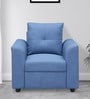 Oxnard 1 Seater Sofa in Blue Colour