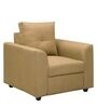 Oxnard 1 Seater Sofa In Camel Yellow Colour