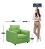 Oxnard 1 Seater Sofa In Green Colour
