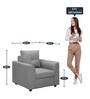 Oxnard 1 Seater Sofa In Grey Colour