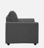 Oxnard Fabric 1 Seater Sofa in Charcoal Grey Colour