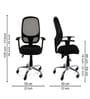 Oxter Medium Back Mesh Office Chair In Black Colour