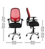 Oxter Medium Back Mesh Office Chair In Red Colour