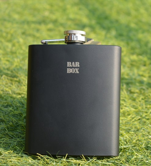 Oz (230ml) Hip Flask for Liquor | Insulated BPA-Free,Leak-Proof Stainless Steel Hip Flask Set | Camping Flask Set for Men with Never-Lose Cap | Alcoholic Beverage Holder (Black Matte)