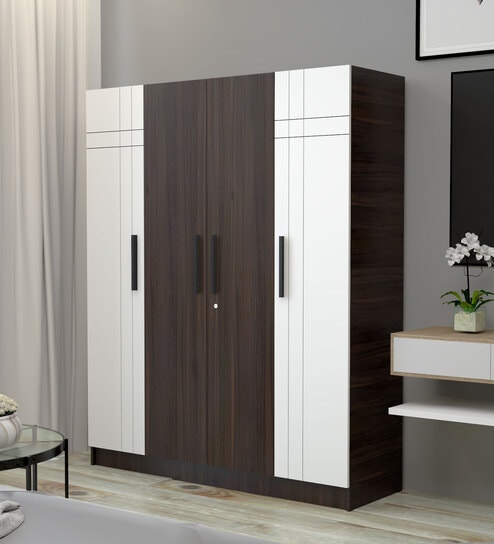 Ozone 4 Door Wardrobe in Maple Finish
