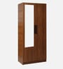 Ozone 2 Door Wardrobe in Teak Finish with Mirror