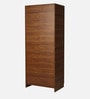 Ozone 2 Door Wardrobe in Teak Finish with Mirror
