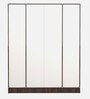Ozone 4 Door Wardrobe in Milky Maple Finish