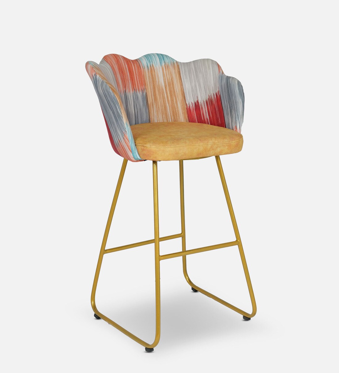 Buy Pacer Low Back Barstool in Yellow Colour by Creative Seating System