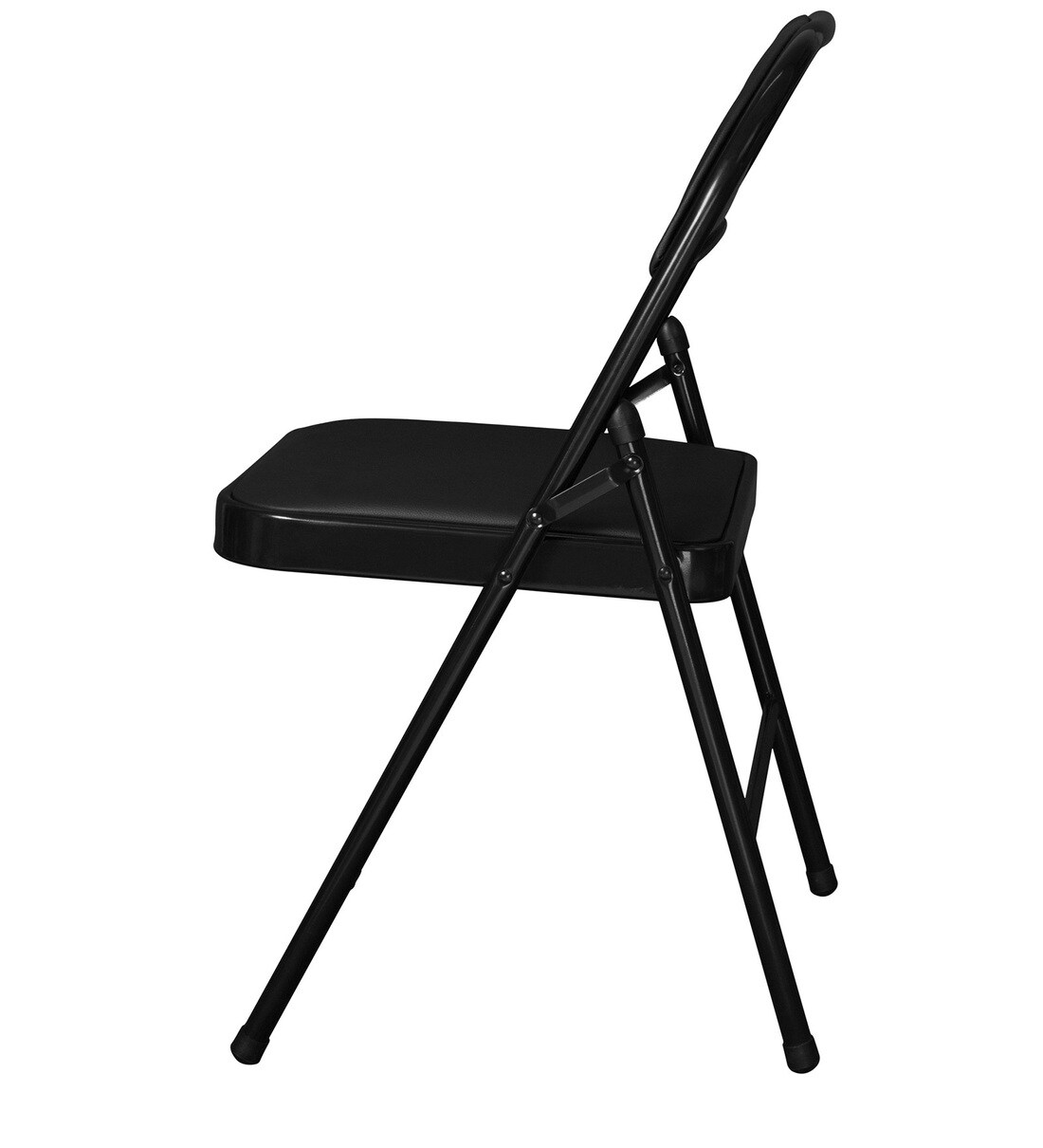 Buy Folding Metal Chair in Black Colour By Story@home Online - Metal ...