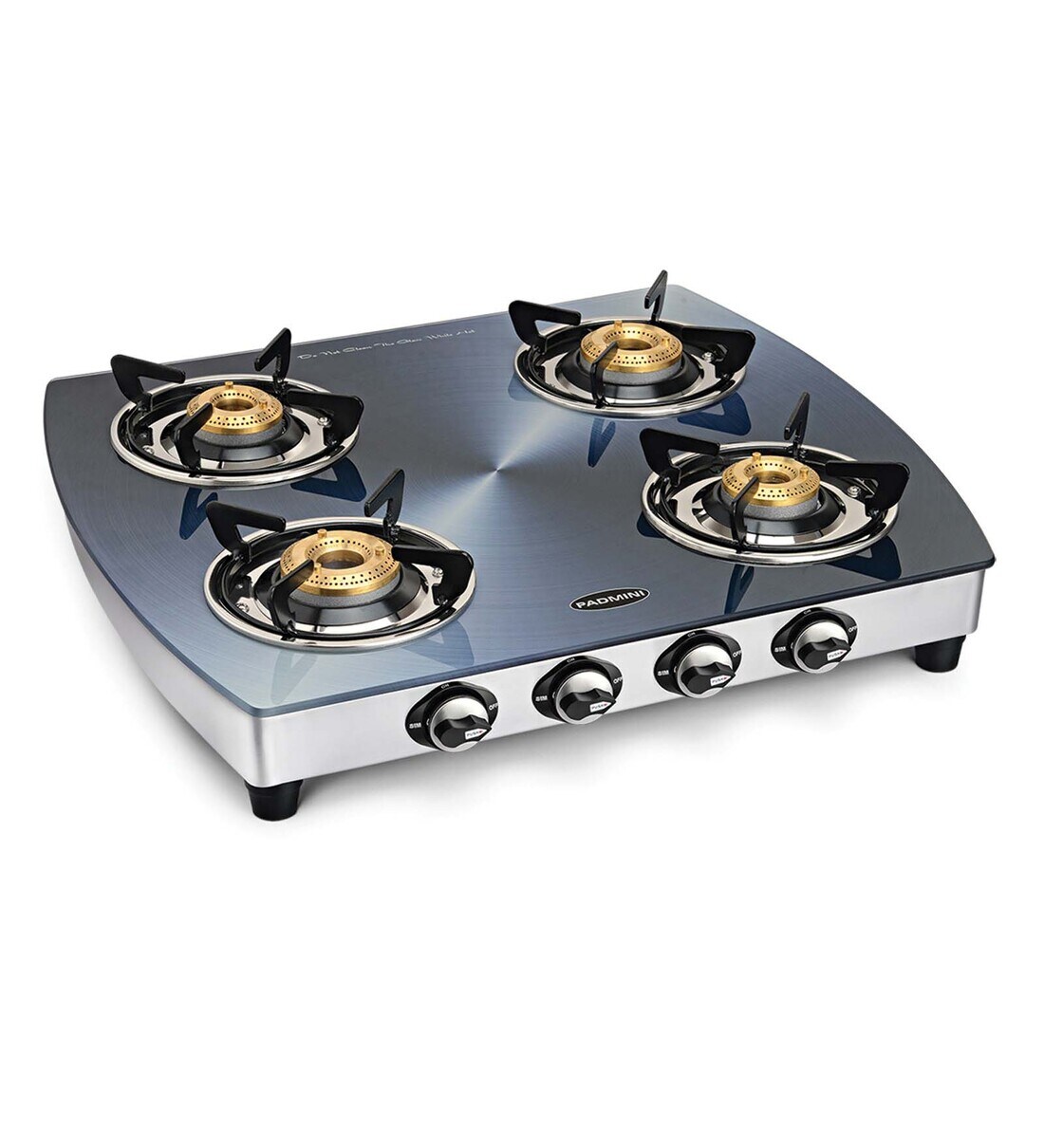Buy Padmini 4 Burner Glass Cooktop CS 4GT Silvo Manual Online Gas