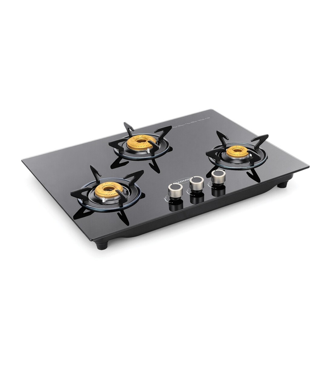Buy Padmini CS 303 GL IB HF Auto Ignition Built in Glass Gas Hob 3