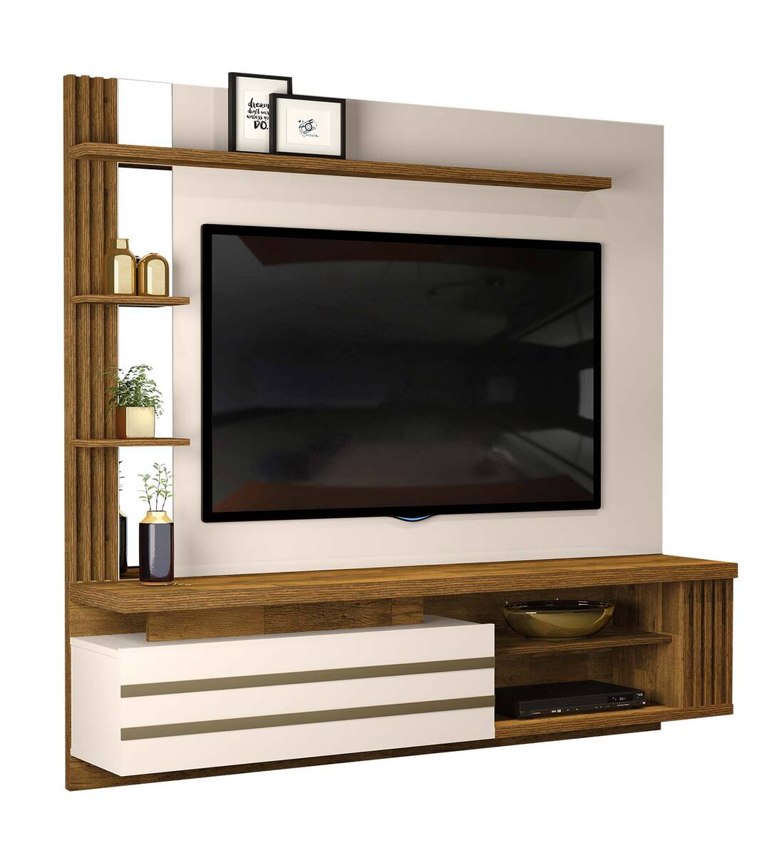 Buy Painel Marin Wall Mounted Entertainment Unit in Off White ...