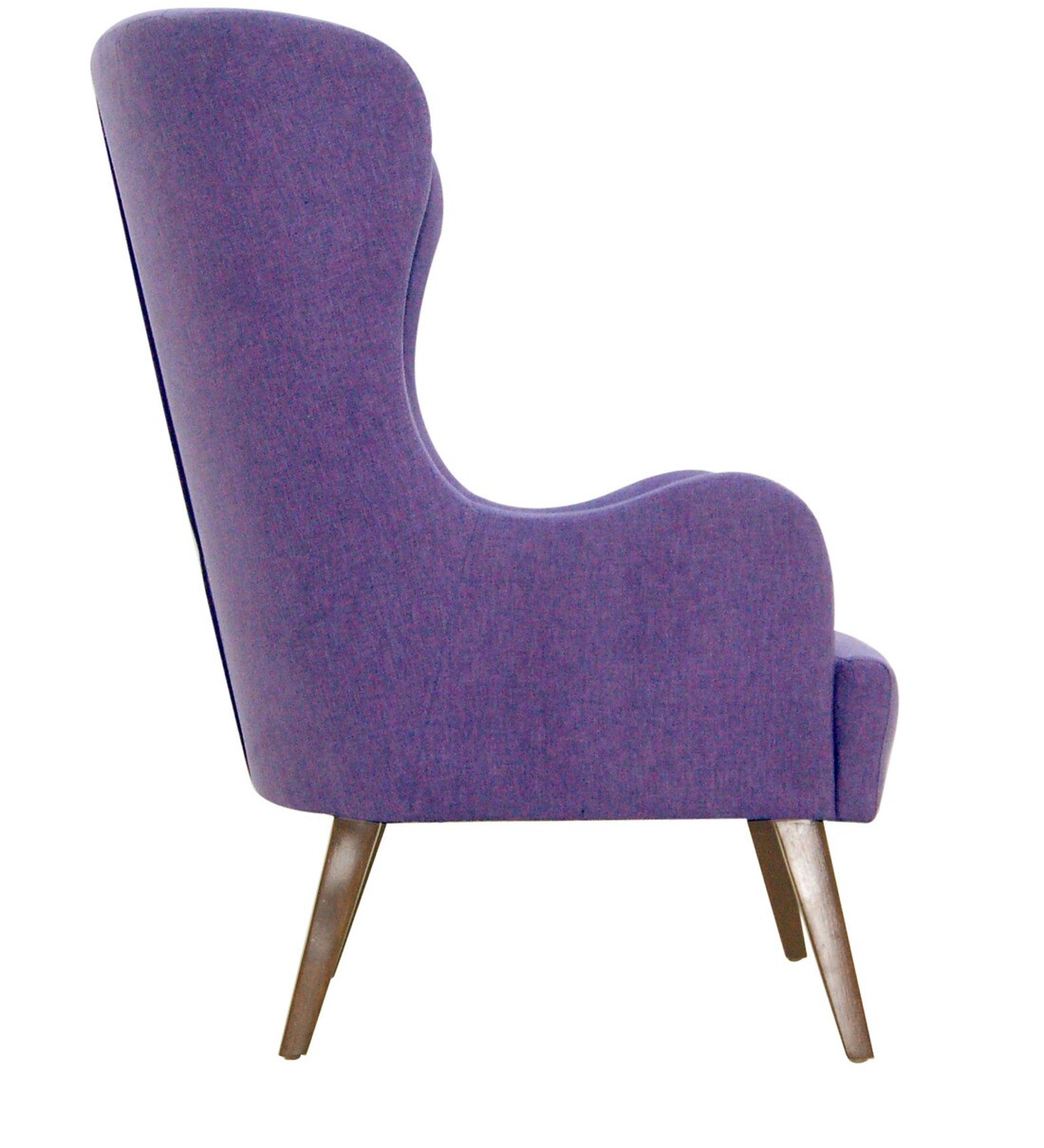 Buy Cecelia Wing Chair in Purple Colour CasaCraft By Pepperfry Online