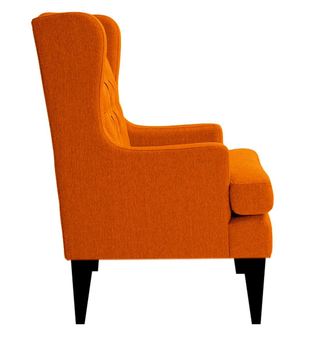 Buy Panas Wing Chair In Orange Colour By Febonic Online Solid Color