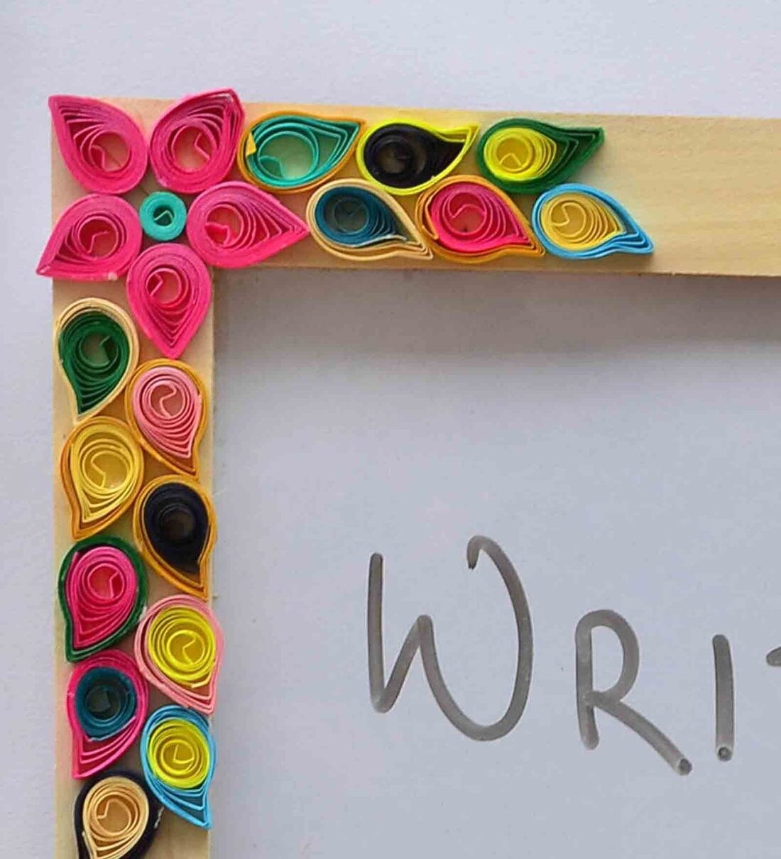 Buy Paper Quilling Work Writing Board in Pink Colour by IVEI Online