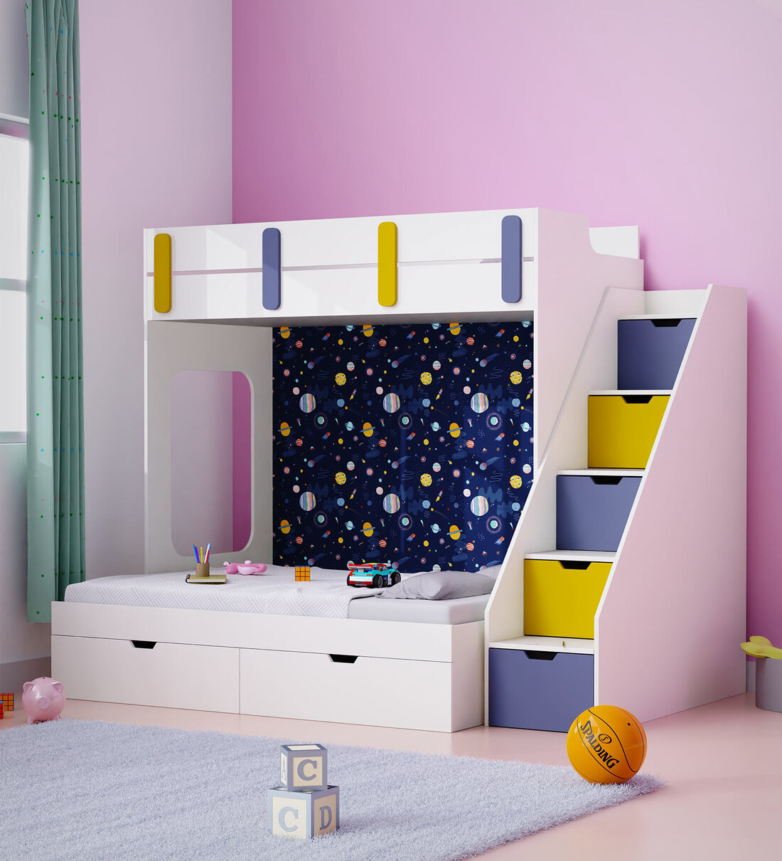 Bunk bed with study 2024 table pepperfry