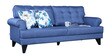 Paddington Fabric Three Seater Sofa in Blue Colour