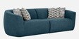 Palm Spring Fabric 3 Seater Sofa in Indigo Blue Colour