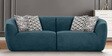 Palm Spring Fabric 3 Seater Sofa in Indigo Blue Colour