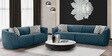 Palm Spring Fabric 3 Seater Sofa in Indigo Blue Colour