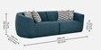 Palm Spring Fabric 3 Seater Sofa in Indigo Blue Colour