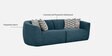 Palm Spring Fabric 3 Seater Sofa in Indigo Blue Colour