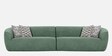 Palm Spring Fabric 4 Seater Sofa in Emerald Green Colour