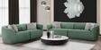 Palm Spring Fabric 4 Seater Sofa in Emerald Green Colour
