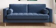 Palo Fabric 3 Seater Sofa in Cyan Blue Colour