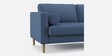 Palo Fabric 3 Seater Sofa in Cyan Blue Colour