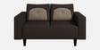 Pangram Fabric 2 Seater Sofa In Dark Brown Colour
