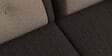 Pangram Fabric 2 Seater Sofa In Dark Brown Colour