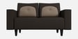 Pangram Fabric 2 Seater Sofa In Dark Brown Colour