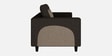 Pangram Fabric 2 Seater Sofa In Dark Brown Colour