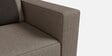 Pangram Fabric 2 Seater Sofa In Taupe Colour