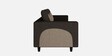 Pangram Fabric 3 Seater Sofa In Dark Brown Colour