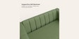 Paramount Fabric 2 Seater Sofa in Green Colour