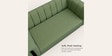 Paramount Fabric 2 Seater Sofa in Green Colour