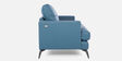 Paris Half Leather 2 Seater Sofa In Delph Blue Colour