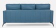 Paris Half Leather 3 Seater Sofa In Delph Blue Colour