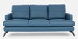 Paris Half Leather 3 Seater Sofa In Delph Blue Colour