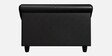 Parto Leatherette 2 Seater Sofa In Black Colour